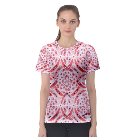 Geometric Harmony Women s Sport Mesh Tee by linceazul