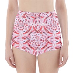 Geometric Harmony High-waisted Bikini Bottoms by linceazul