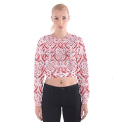 Geometric Harmony Cropped Sweatshirt by linceazul