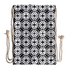 Geometric Modern Baroque Pattern Drawstring Bag (large) by dflcprints