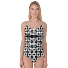 Geometric Modern Baroque Camisole Leotard 