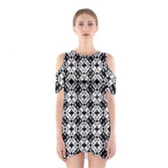 Geometric Modern Baroque Shoulder Cutout One Piece by dflcprintsclothing