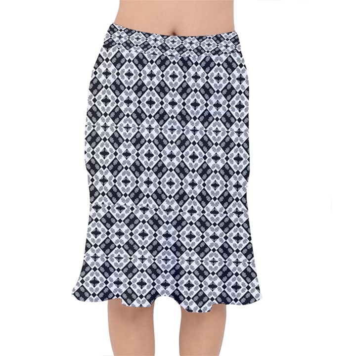 Geometric Modern Baroque Mermaid Skirt