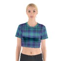 Plaid design Cotton Crop Top View1