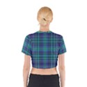 Plaid design Cotton Crop Top View2