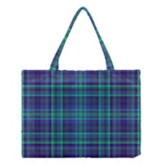 Plaid Design Medium Tote Bag by Valentinaart