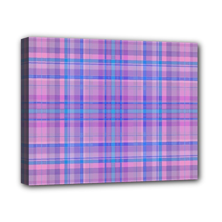 Plaid design Canvas 10  x 8 