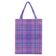 Plaid Design Classic Tote Bag by Valentinaart