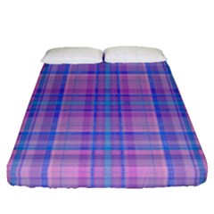 Plaid Design Fitted Sheet (queen Size)