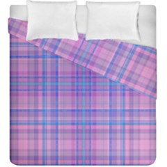 Plaid Design Duvet Cover Double Side (king Size)