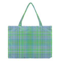 Plaid Design Medium Tote Bag by Valentinaart