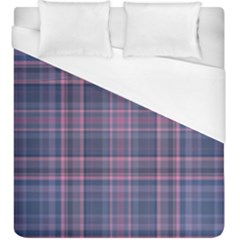 Plaid Design Duvet Cover (king Size)