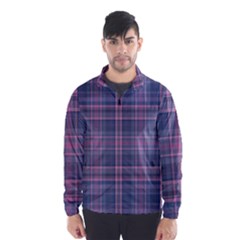 Plaid Design Wind Breaker (men) by Valentinaart