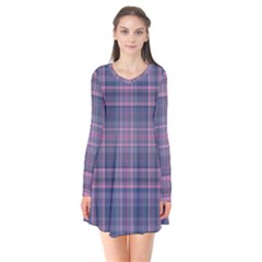 Plaid Design Flare Dress