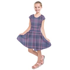 Plaid Design Kids  Short Sleeve Dress