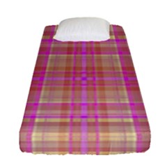 Plaid Design Fitted Sheet (single Size) by Valentinaart