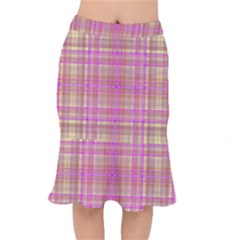 Plaid Design Mermaid Skirt