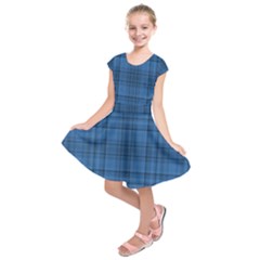 Plaid Design Kids  Short Sleeve Dress by Valentinaart