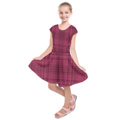 Plaid Design Kids  Short Sleeve Dress