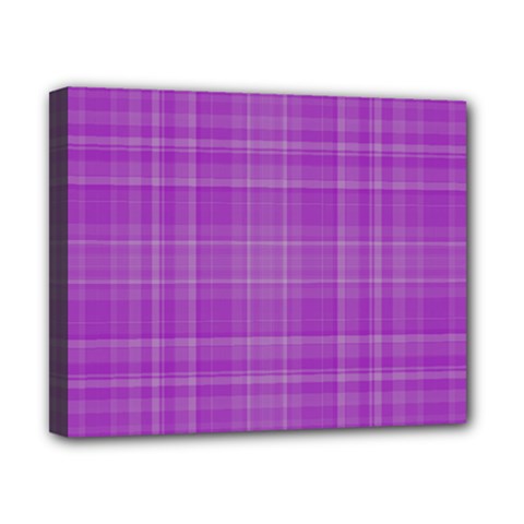 Plaid Design Canvas 10  X 8  by Valentinaart