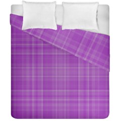 Plaid Design Duvet Cover Double Side (california King Size)