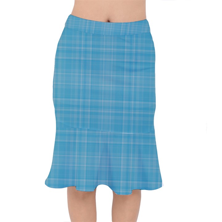 Plaid design Mermaid Skirt