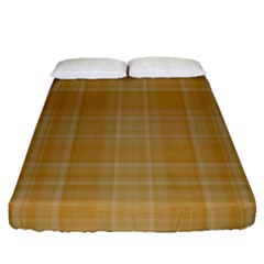 Plaid Design Fitted Sheet (queen Size)