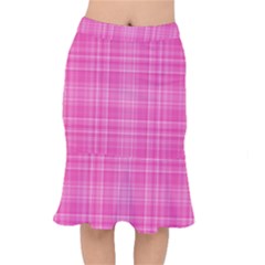 Plaid Design Mermaid Skirt