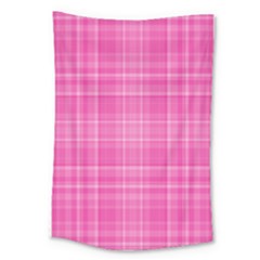 Plaid Design Large Tapestry