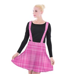 Plaid Design Suspender Skater Skirt