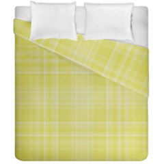 Plaid Design Duvet Cover Double Side (california King Size)