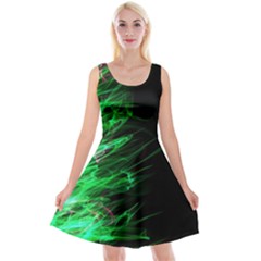 Fire Reversible Velvet Sleeveless Dress