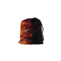 Fire Drawstring Pouches (xs)  by Valentinaart