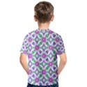 Multicolor Ornate Check Kids  Cotton Tee View2