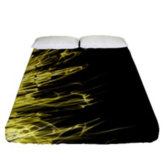 Fire Fitted Sheet (queen Size) by Valentinaart