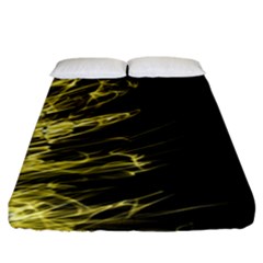 Fire Fitted Sheet (king Size) by Valentinaart