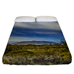 Patagonian Lanscape Scene, Santa Cruz, Argentina Fitted Sheet (california King Size) by dflcprints