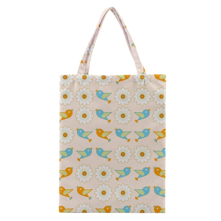 Birds And Daisies Classic Tote Bag