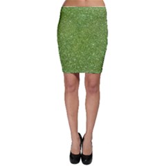 Green Glitter Abstract Texture Print Bodycon Skirt by dflcprintsclothing