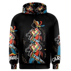 Carnaval  Men s Zipper Hoodie by Valentinaart