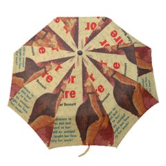 Vintage Girl Folding Umbrellas by Valentinaart