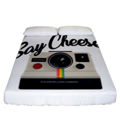 Say Cheese Fitted Sheet (california King Size) by Valentinaart