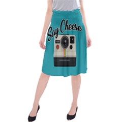 Say Cheese Midi Beach Skirt by Valentinaart