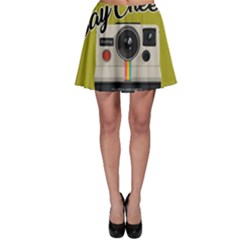 Say Cheese Skater Skirt by Valentinaart