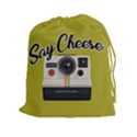 Say Cheese Drawstring Pouches (XXL) View1