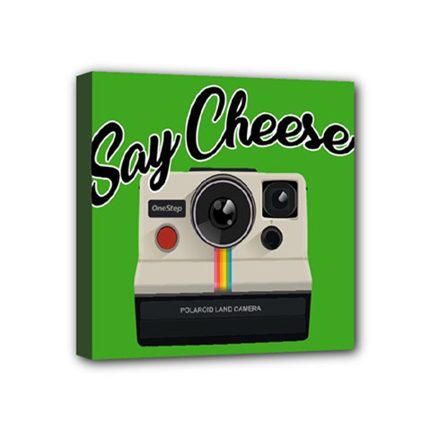 Say Cheese Mini Canvas 4  X 4  by Valentinaart