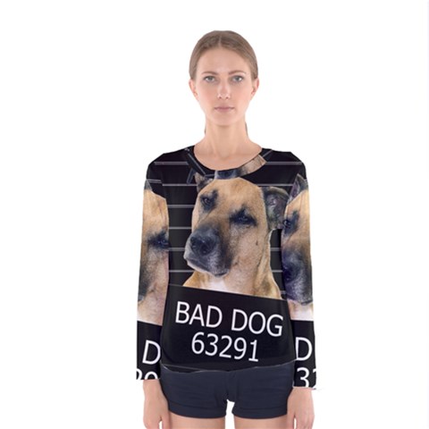 Bed Dog Women s Long Sleeve Tee by Valentinaart