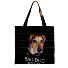 Bed Dog Zipper Grocery Tote Bag by Valentinaart