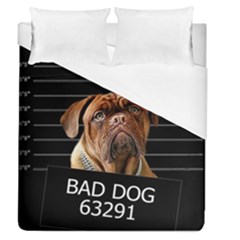 Bed Dog Duvet Cover (queen Size) by Valentinaart