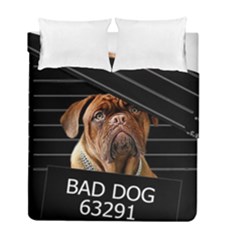 Bed Dog Duvet Cover Double Side (full/ Double Size) by Valentinaart